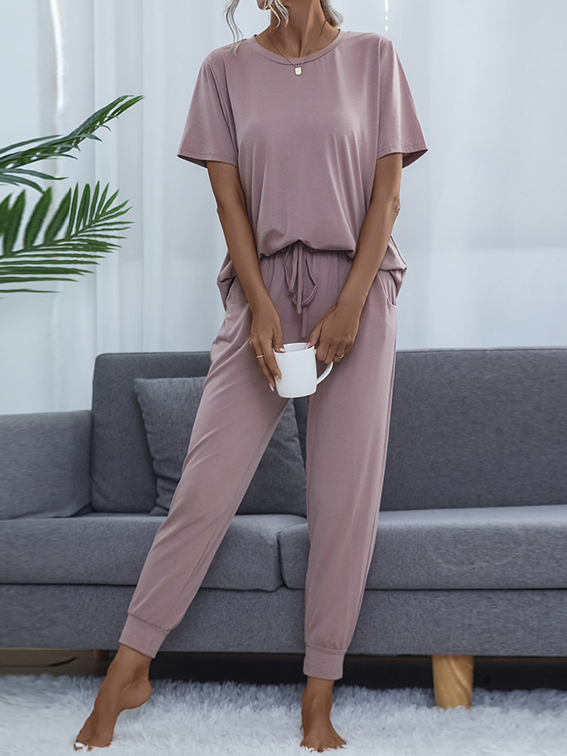 Take a load off Short Sleeve Top and Pants Set