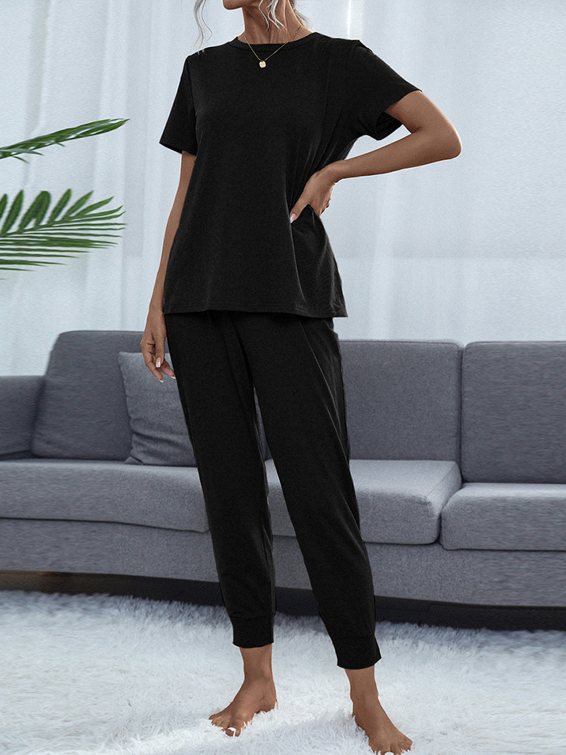 Take a load off Short Sleeve Top and Pants Set