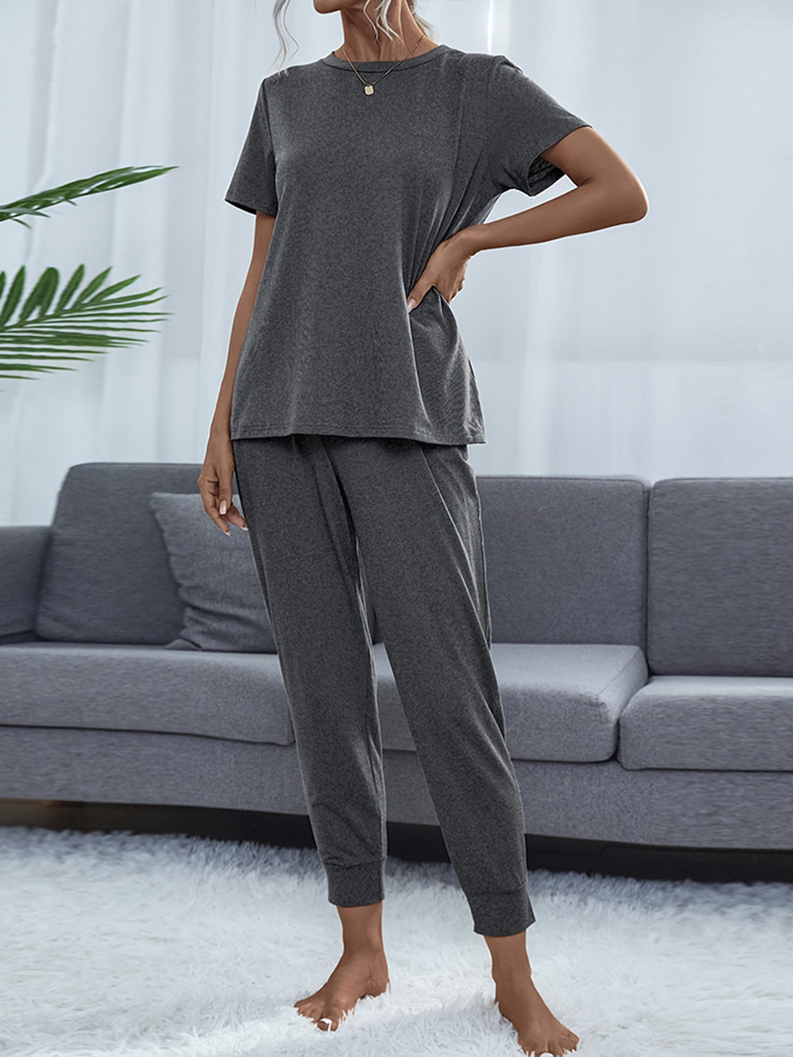 Take a load off Short Sleeve Top and Pants Set