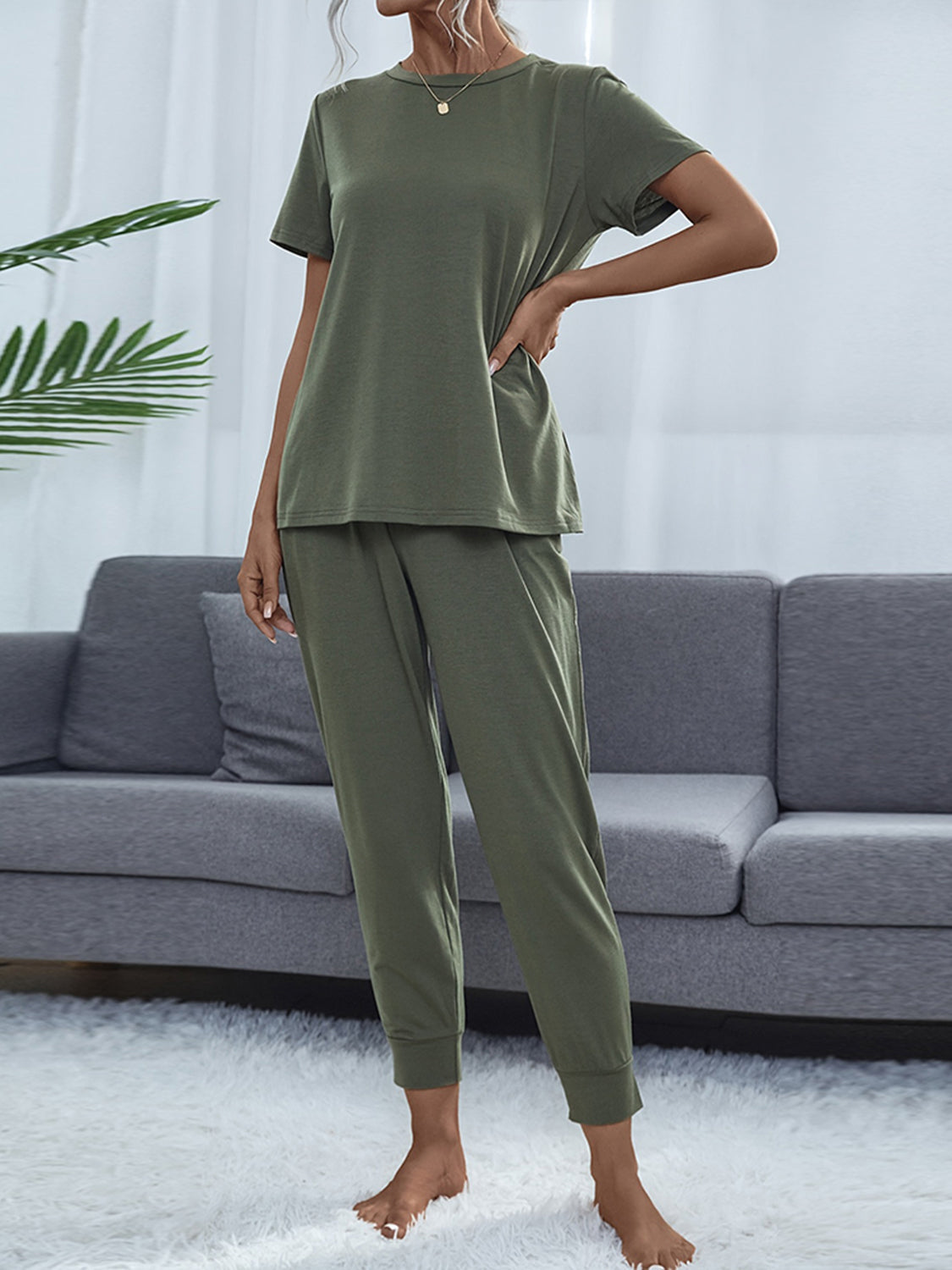 Take a load off Short Sleeve Top and Pants Set