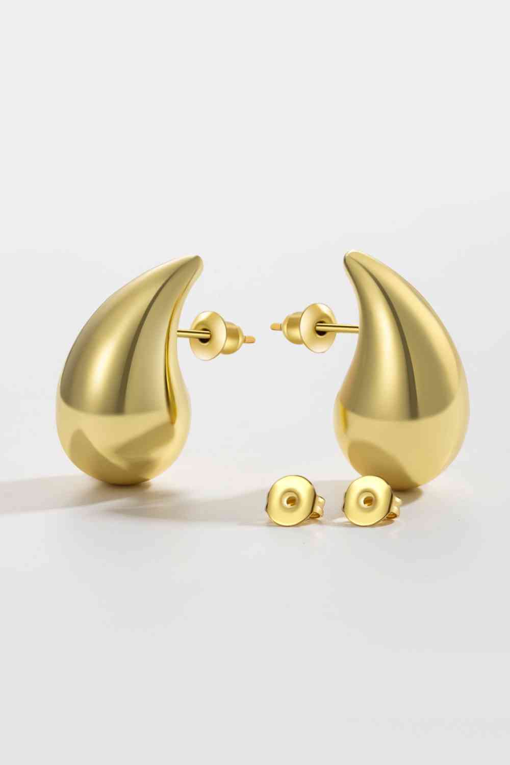 Gold Water Drop Earrings