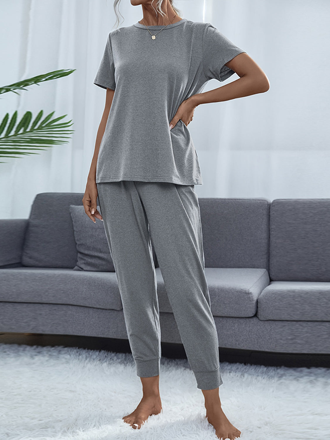 Take a load off Short Sleeve Top and Pants Set