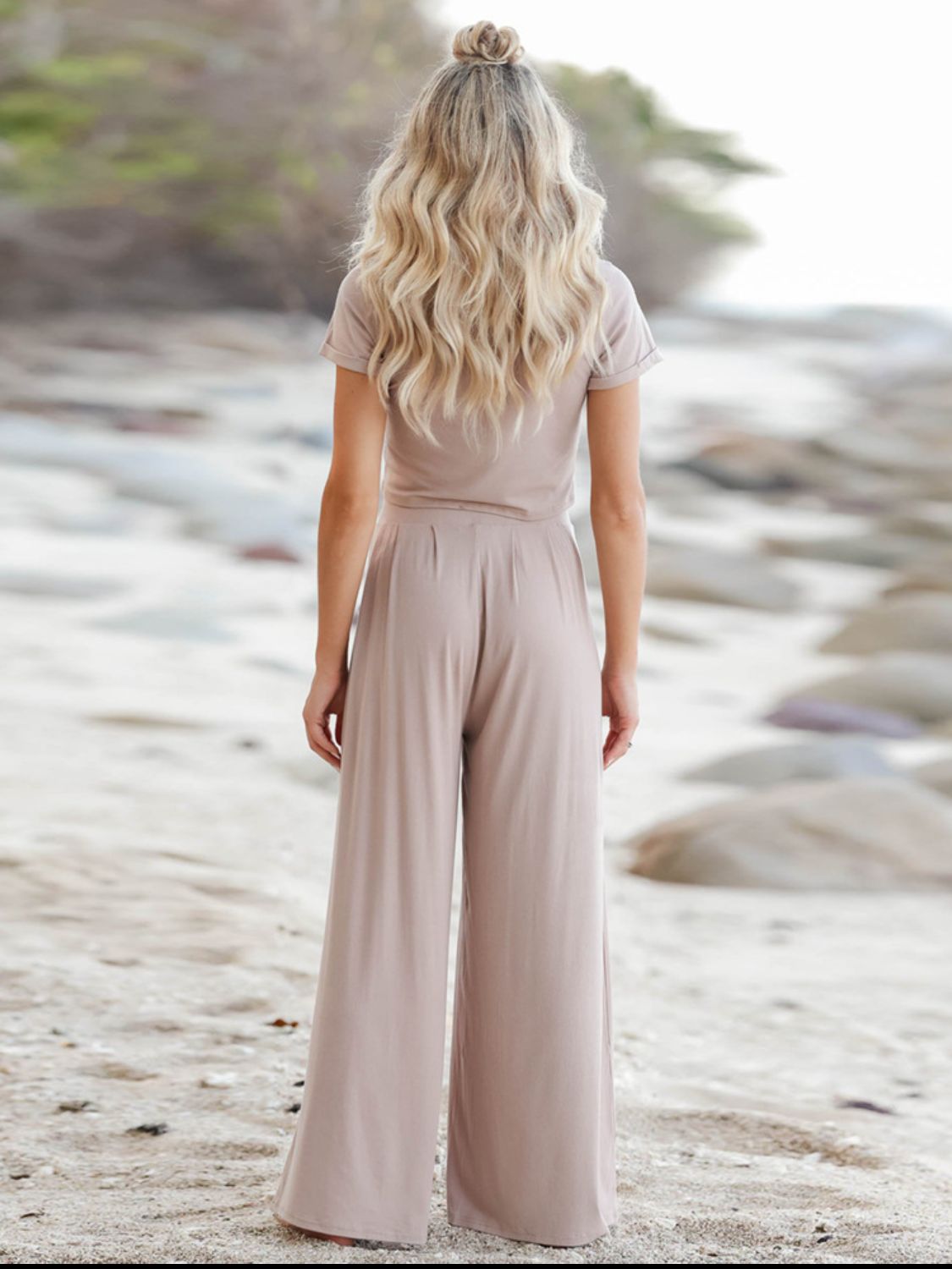 The Casey Tee and Wide Leg Pants Set